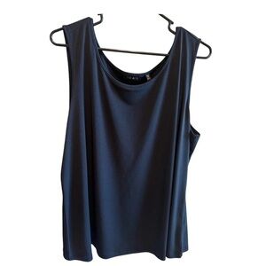 IMAN Women’s Black Sleeveless Top Sz 1XL